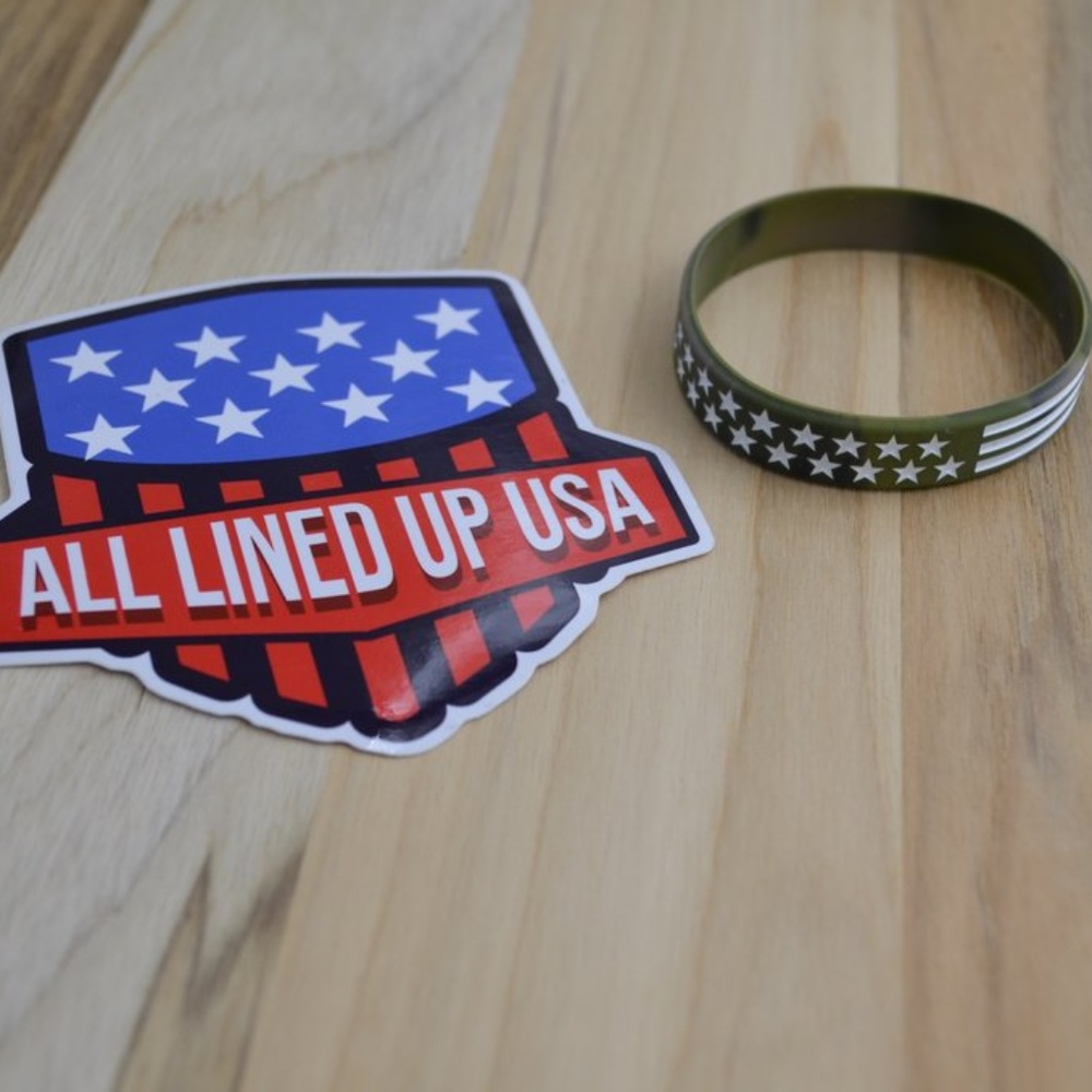 AMERICAN FLAG CAMO SILICONE BRACELET